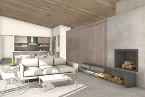 Interior - Other 3 for Modern House Plan #497-37 - 4 bed, 3 bath