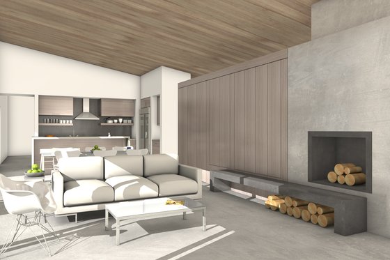 Interior - Other 3 for Modern House Plan #497-37 - 4 bed, 3 bath