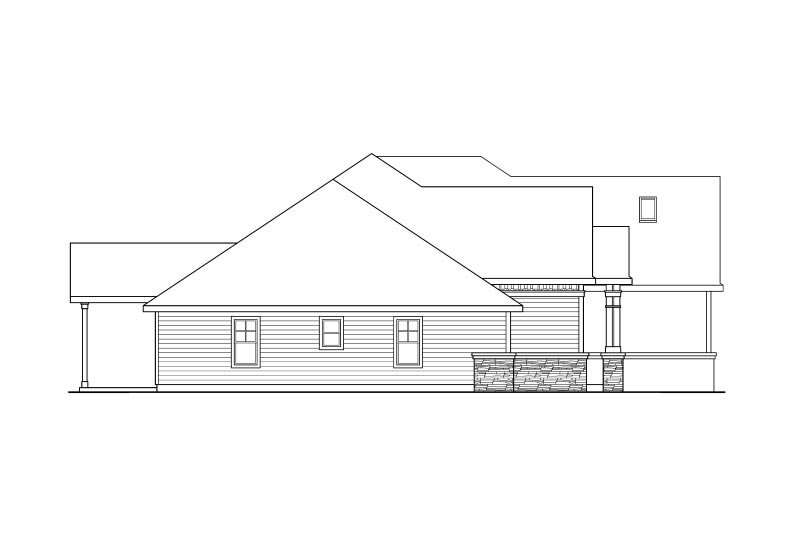Home Plan - Exterior - Other Elevation for Craftsman House Plan #124-732 - 3 bed, 2.5 bath