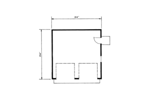 Floor Plan - Main Floor for Traditional House Plan #116-138, 0 bath