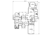 Mediterranean Style House Plan - 5 Beds 4.5 Baths 6502 Sq/Ft Plan #135-163 