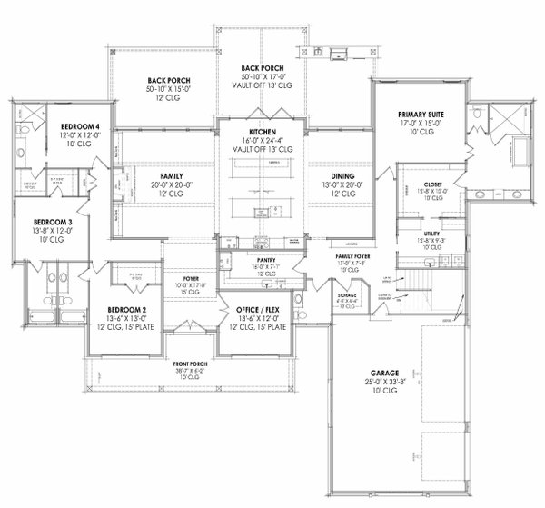 Farmhouse Floor Plan - Other Floor Plan #1096-27