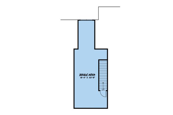 Floor Plan - Upper Floor for European House Plan #923-160 - 3 bed, 2.5 bath