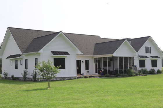 Exterior - Rear Elevation 1 for Farmhouse House Plan #928-325 - 3 bed, 2.5 bath