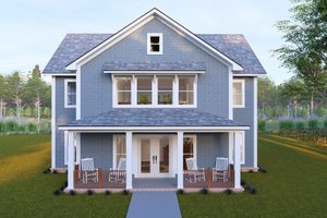 House Blueprint - Cottage Exterior - Front Elevation Plan #513-2335