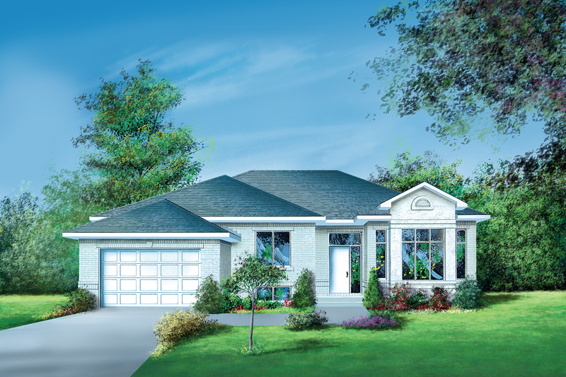 Ranch Style House Plan - 3 Beds 1 Baths 1804 Sq/Ft Plan #25-1129