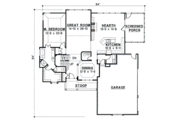 Traditional Style House Plan - 4 Beds 3.5 Baths 2908 Sq/Ft Plan #67-419 Floor 