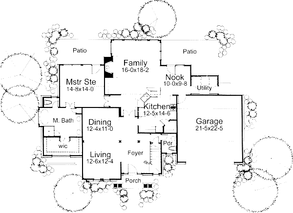 House Blueprint - Traditional Floor Plan - Main Floor Plan #120-107
