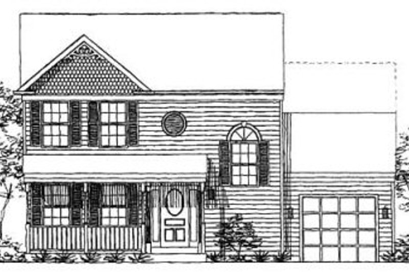 Architectural House Design - Farmhouse Exterior - Front Elevation Plan #320-143