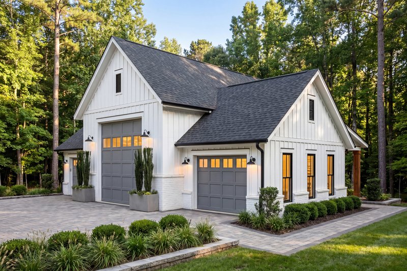 House Blueprint - Exterior - Front Elevation 5 for Farmhouse House Plan #430-431, 0 bath