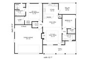 Traditional Style House Plan - 2 Beds 2 Baths 1340 Sq/Ft Plan #932-143 