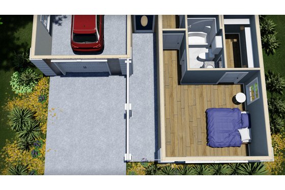 Floor Plan - Other Floor for European House Plan #44-132 - 2 bed, 2 bath