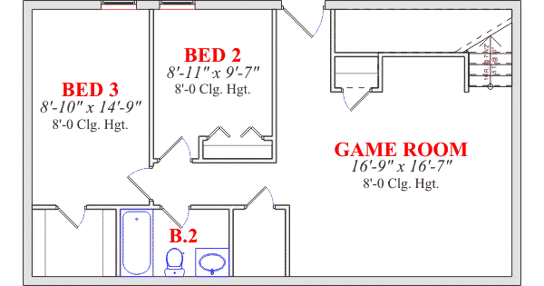 Cottage Floor Plan - Lower Floor Plan #63-101