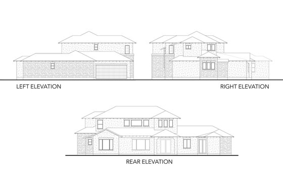 Exterior - Other Elevation for Mediterranean House Plan #80-221 - 5 bed, 4 bath