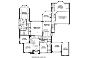 European Style House Plan - 5 Beds 4.5 Baths 4762 Sq/Ft Plan #141-248 