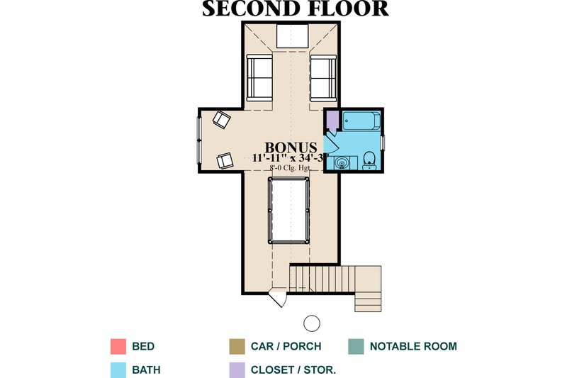 Dream House Plan - Optional Bonus Level