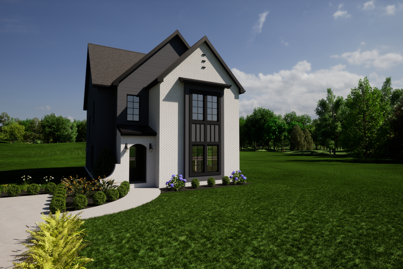House Design - Exterior - Front Elevation 3 for Contemporary House Plan #1116-5 - 3 bed, 2.5 bath