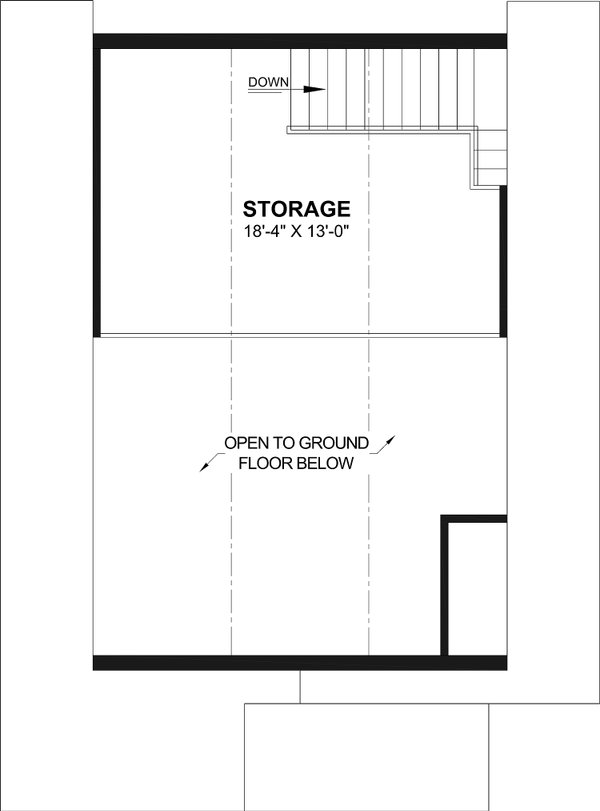 Architectural House Design - Farmhouse Floor Plan - Upper Floor Plan #23-2888