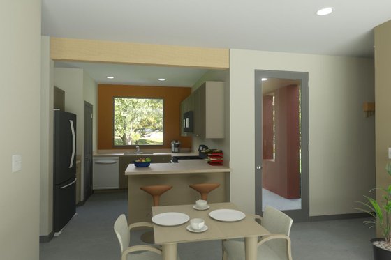 Interior - Kitchen for Contemporary House Plan #1126-9 - 2 bed, 2 bath