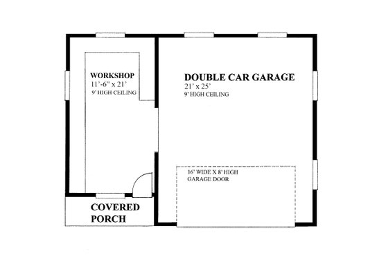 Floor Plan - Main Floor for Traditional House Plan #118-179, 0 bath