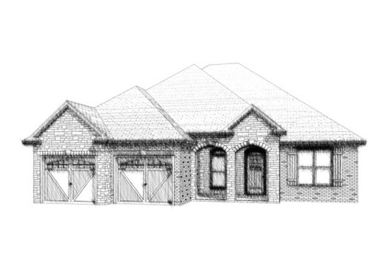Exterior - Front Elevation for European House Plan #63-314 - 4 bed, 2.5 bath
