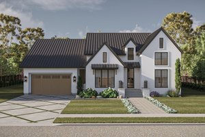 House Blueprint - Cottage Exterior - Front Elevation Plan #455-712