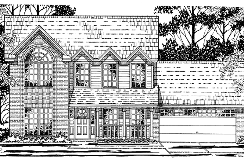 Dream House Plan - Traditional Exterior - Front Elevation Plan #42-544