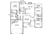 European Style House Plan - 3 Beds 2 Baths 1786 Sq/Ft Plan #17-3172 