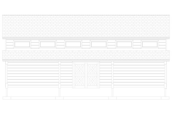 Exterior - Other Elevation 2 for Traditional House Plan #1060-276, 0 bath
