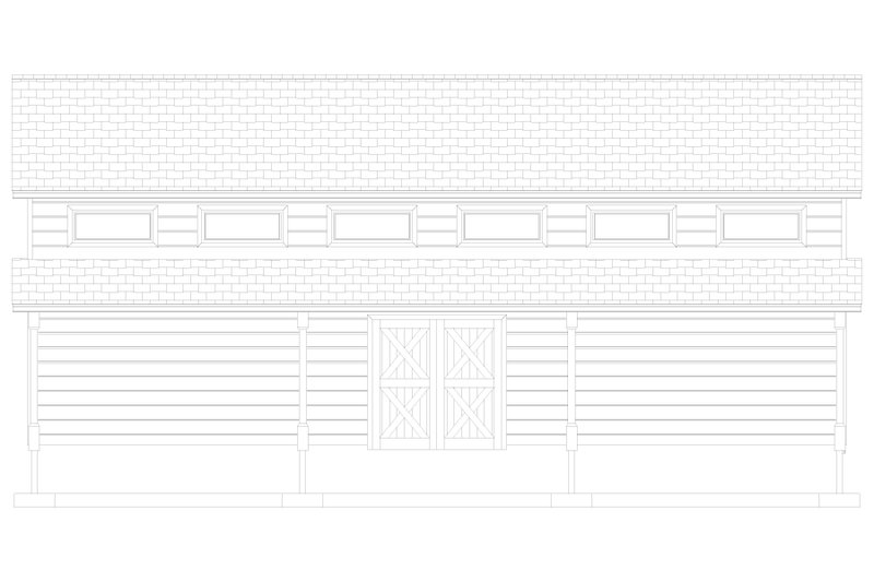 House Blueprint - Exterior - Other Elevation 2 for Traditional House Plan #1060-276, 0 bath