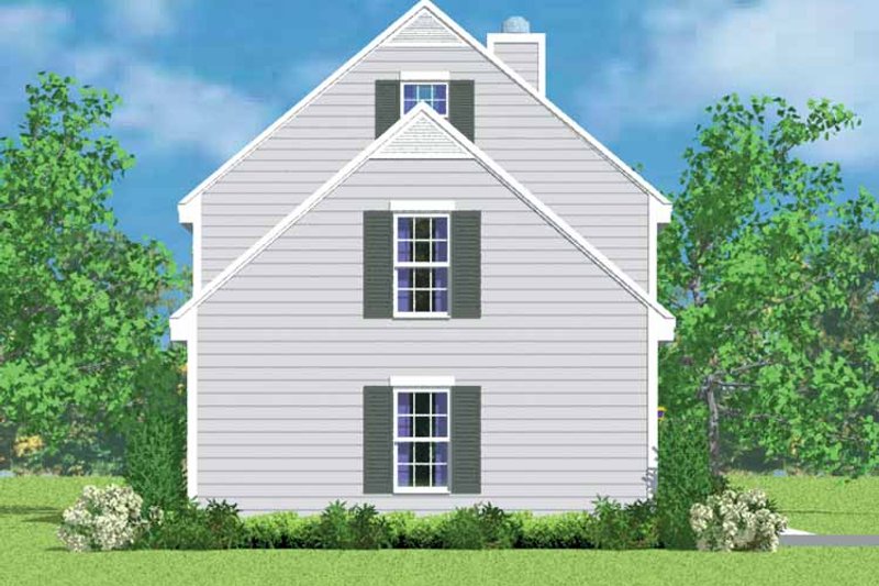 Dream House Plan - Exterior - Other Elevation for Colonial House Plan #72-1087 - 3 bed, 2.5 bath
