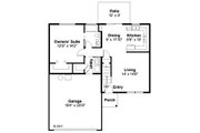 House Plan - 4 Beds 2 Baths 1419 Sq/Ft Plan #124-470 