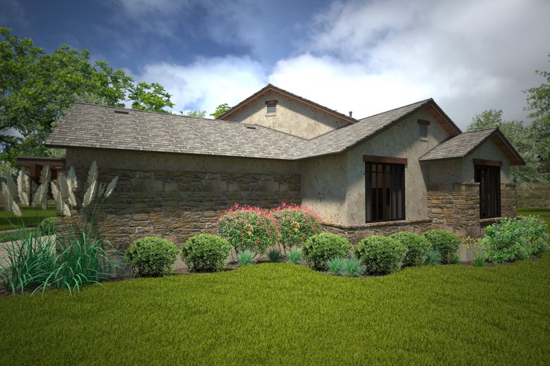 Architectural House Design - Exterior - Other Elevation 2 for Country House Plan #120-192 - 3 bed, 2.5 bath