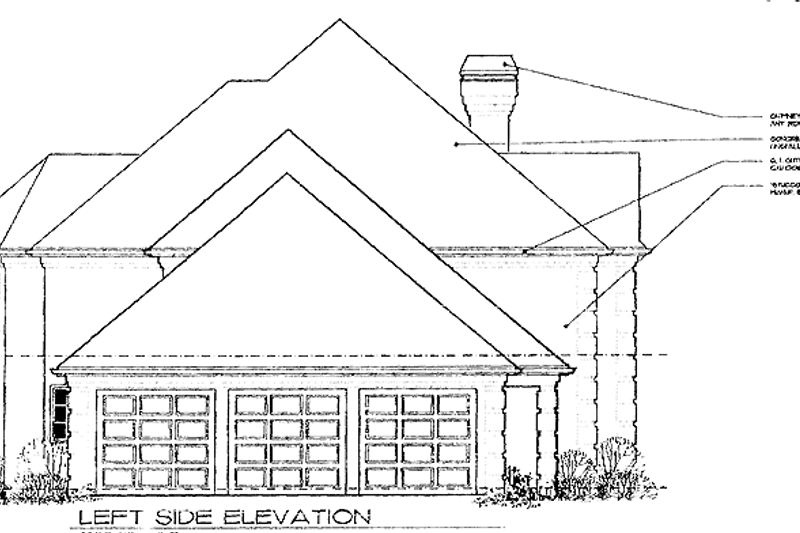 Architectural House Design - Exterior - Other Elevation for Mediterranean House Plan #48-741 - 4 bed, 2.5 bath
