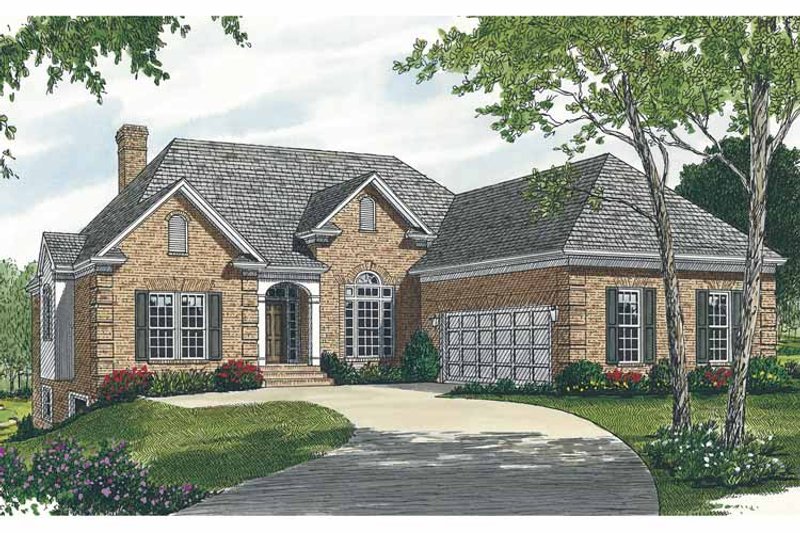 Dream House Plan - Exterior - Front Elevation 3 for Traditional House Plan #453-497 - 3 bed, 2.5 bath