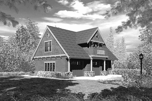 Craftsman Exterior - Front Elevation Plan #48-803