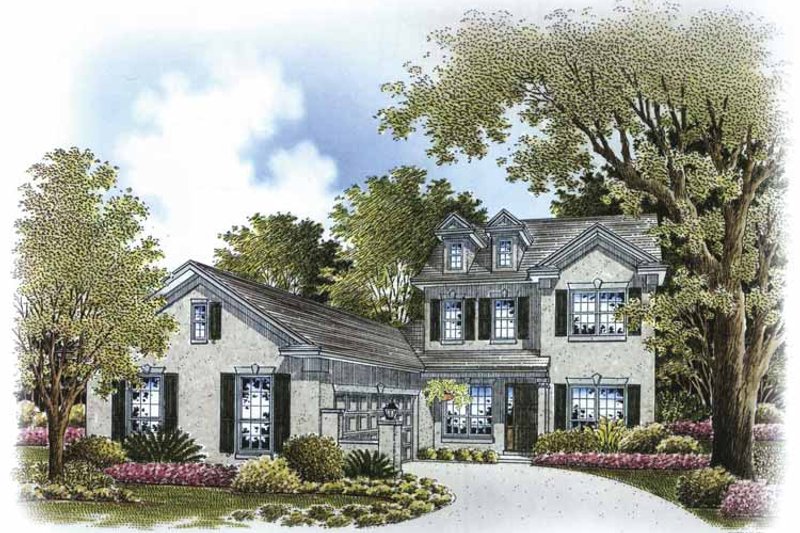 Architectural House Design - Country Exterior - Front Elevation Plan #999-171