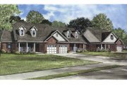 Country Style House Plan - 5 Beds 5.5 Baths 3976 Sq/Ft Plan #17-3076 