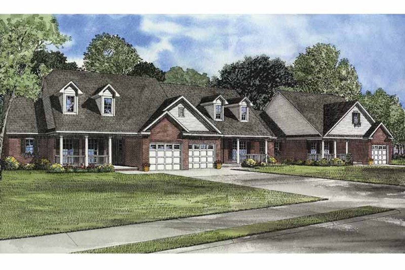 Home Plan - Exterior - Front Elevation 3 for Country House Plan #17-3076 - 5 bed, 5.5 bath