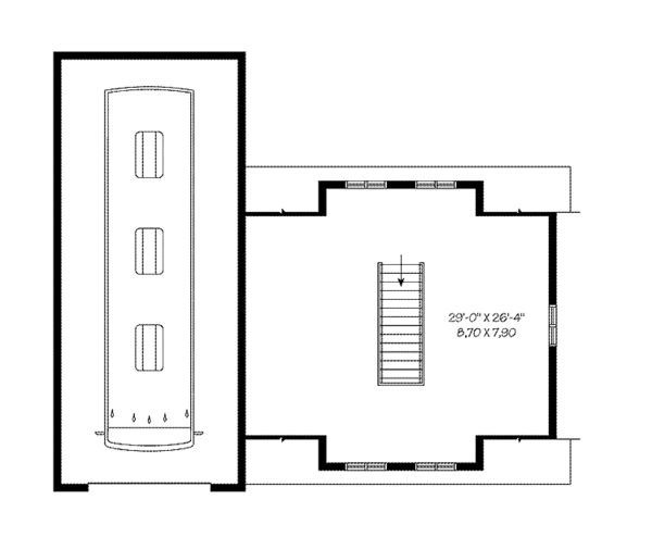 Architectural House Design - Country Floor Plan - Upper Floor Plan #23-2426
