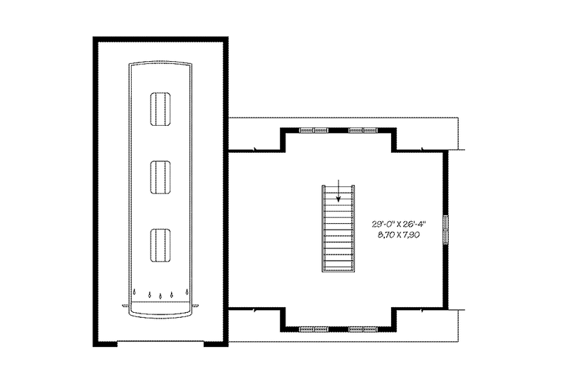 House Design - Floor Plan - Upper Floor for Country House Plan #23-2426, 0 bath