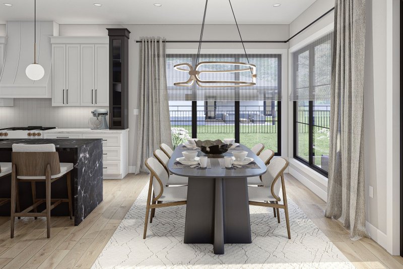 House Blueprint - Interior - Dining Room for Mediterranean House Plan #455-620 - 2 bed, 2 bath