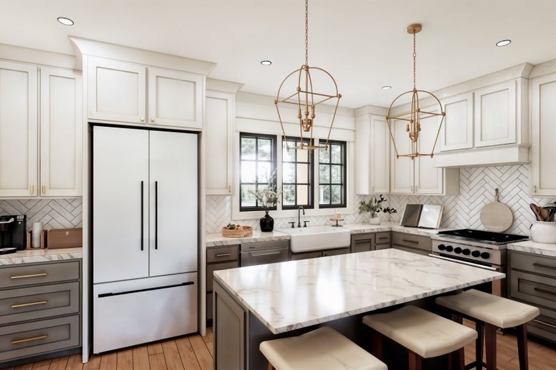 Architectural House Design - Interior - Kitchen for Barndominium House Plan #1074-114 - 3 bed, 2 bath