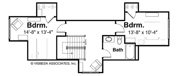 Home Plan - Traditional Floor Plan - Upper Floor Plan #928-106