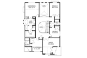 European Style House Plan - 4 Beds 3.5 Baths 3550 Sq/Ft Plan #132-332 