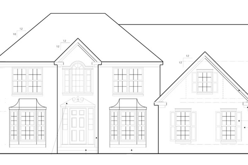 Home Plan - Exterior - Front Elevation 3 for Colonial House Plan #1053-49 - 4 bed, 2.5 bath