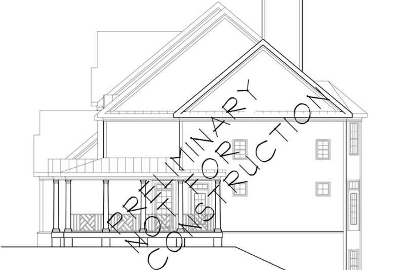 Home Plan - Exterior - Other Elevation for Colonial House Plan #927-174 - 5 bed, 4.5 bath