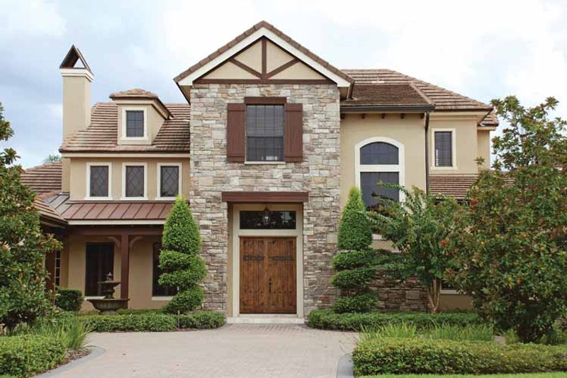 Home Plan - Exterior - Front Elevation 4 for European House Plan #1019-6 - 5 bed, 5 bath