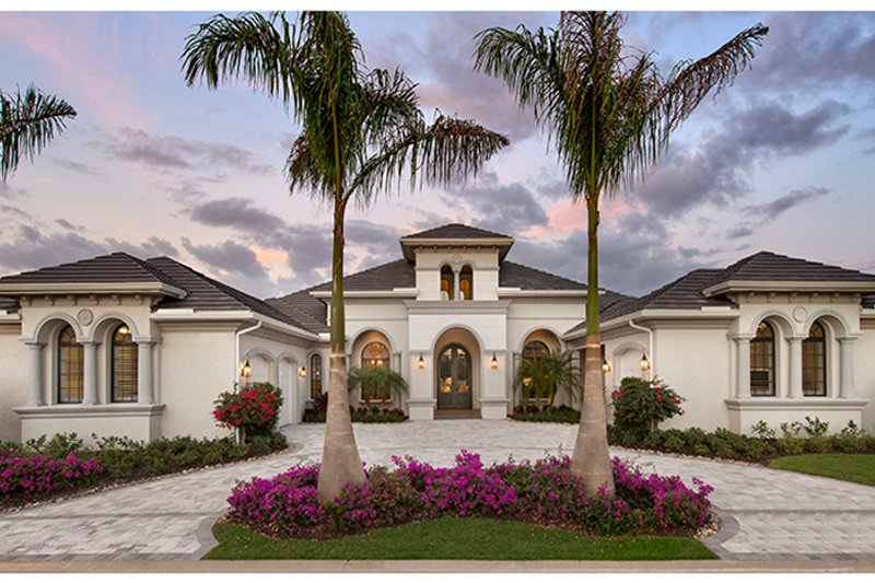 Dream House Plan - Exterior - Front Elevation 3 for Mediterranean House Plan #1017-166 - 4 bed, 4.5 bath