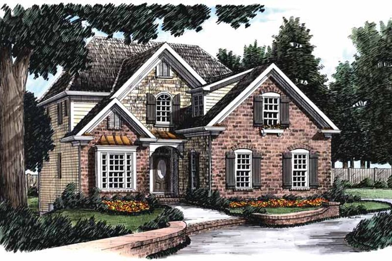 Architectural House Design - Country Exterior - Front Elevation Plan #927-829